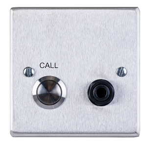 Baldwin Boxall Call Point with 6.35mm Jack Socket Stainless Steel (DTASCBJ)